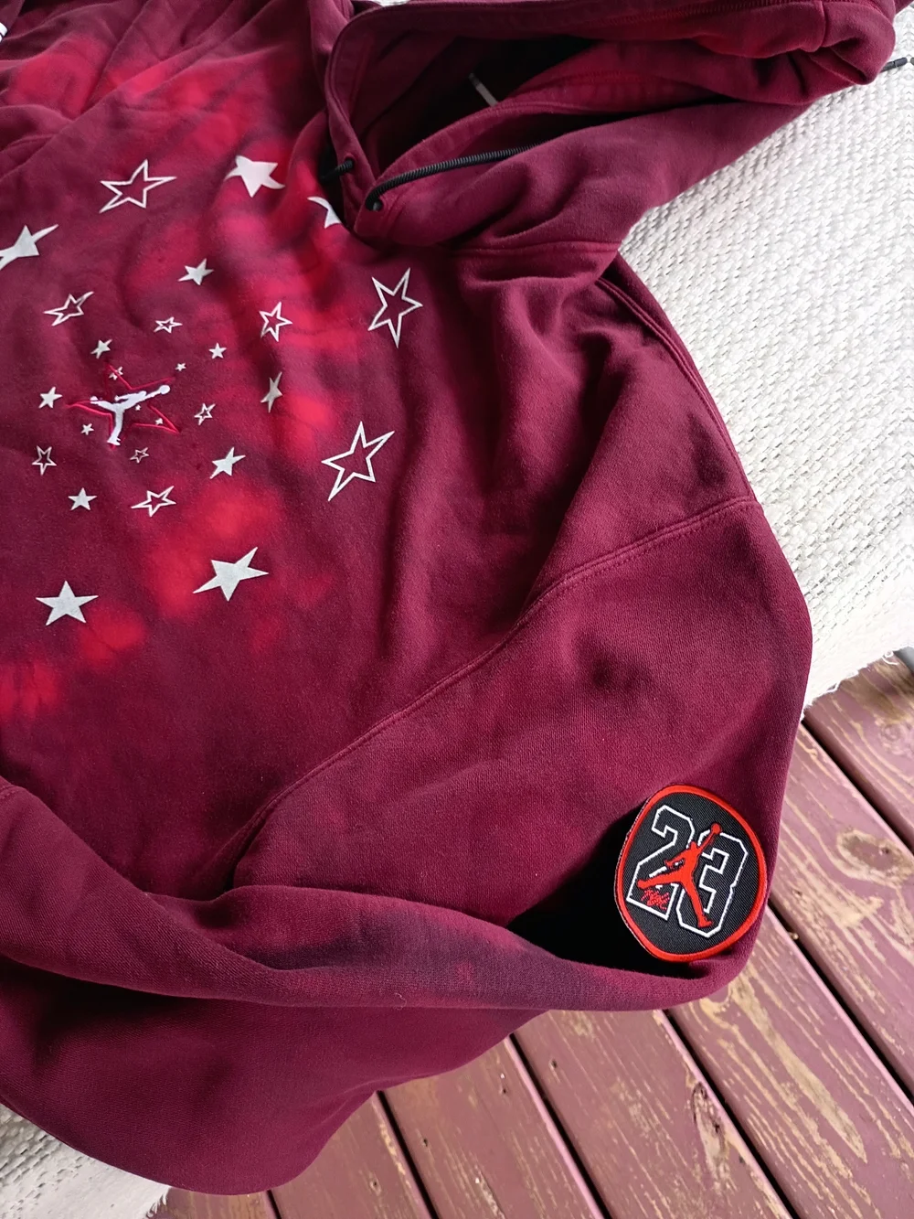Jordan Men’s Maroon Star Graphic Hoodie